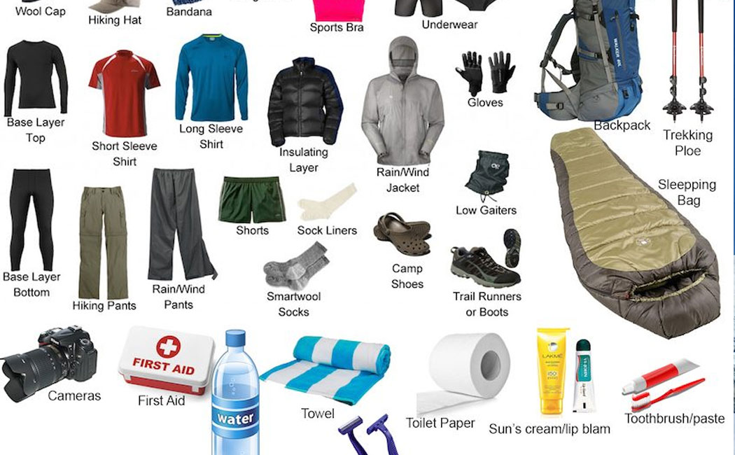 Three Passes Trek Packing List
