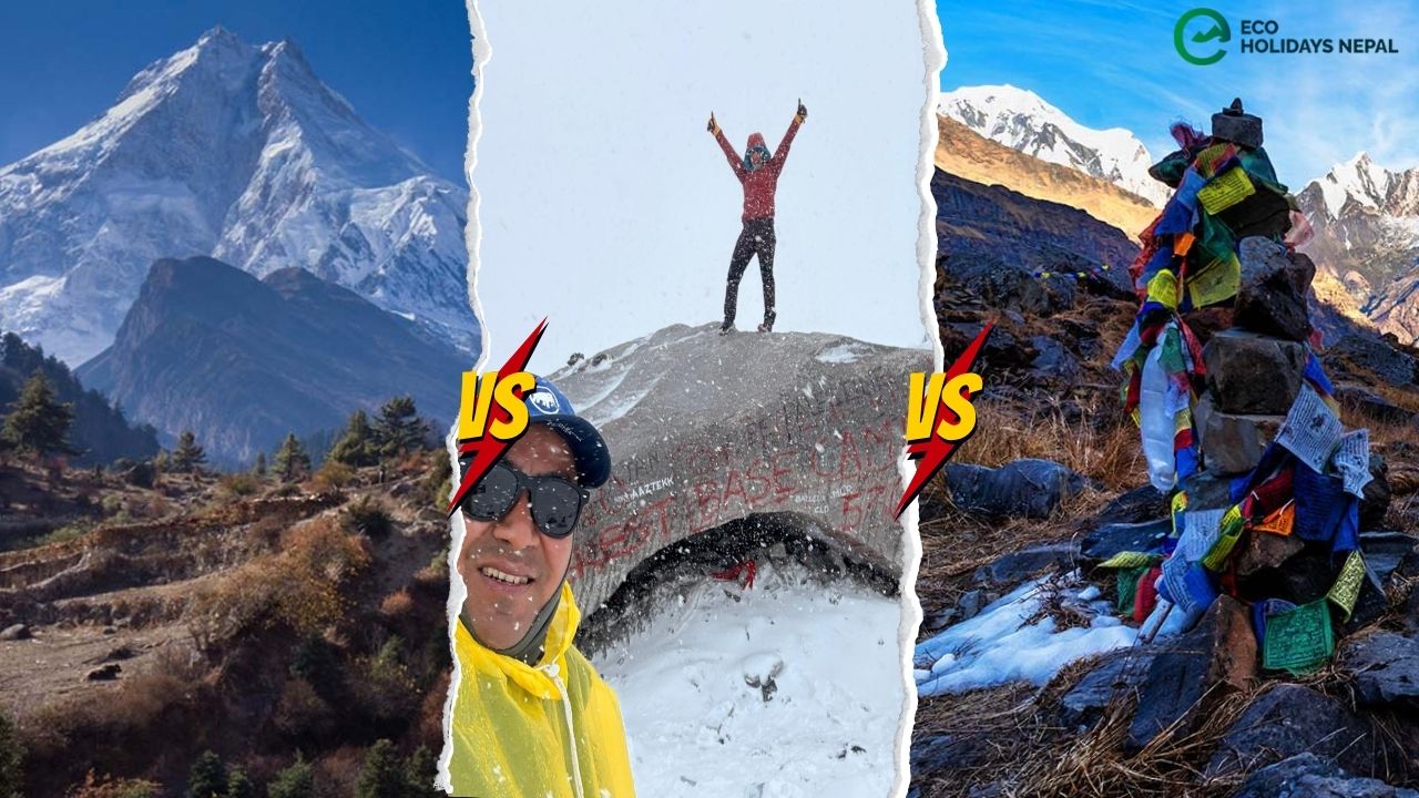 Manaslu vs EBC vs Annapurna Remoteness Comparison