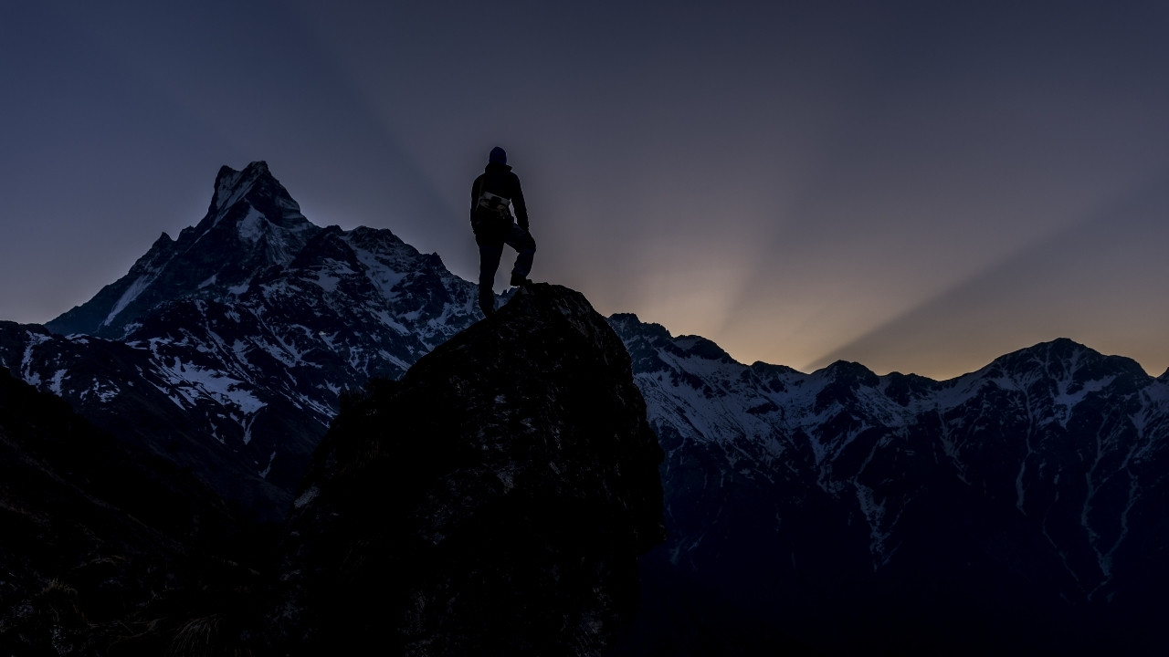 Exception Ridge View During Mardi Himal Trek in November