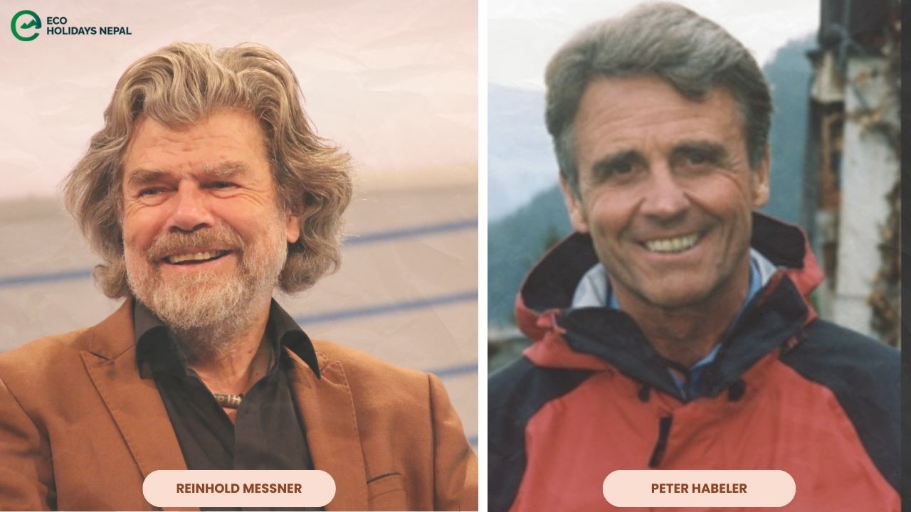 First Everest Summit Without Supplemental Oxygen: Messner & Habeler