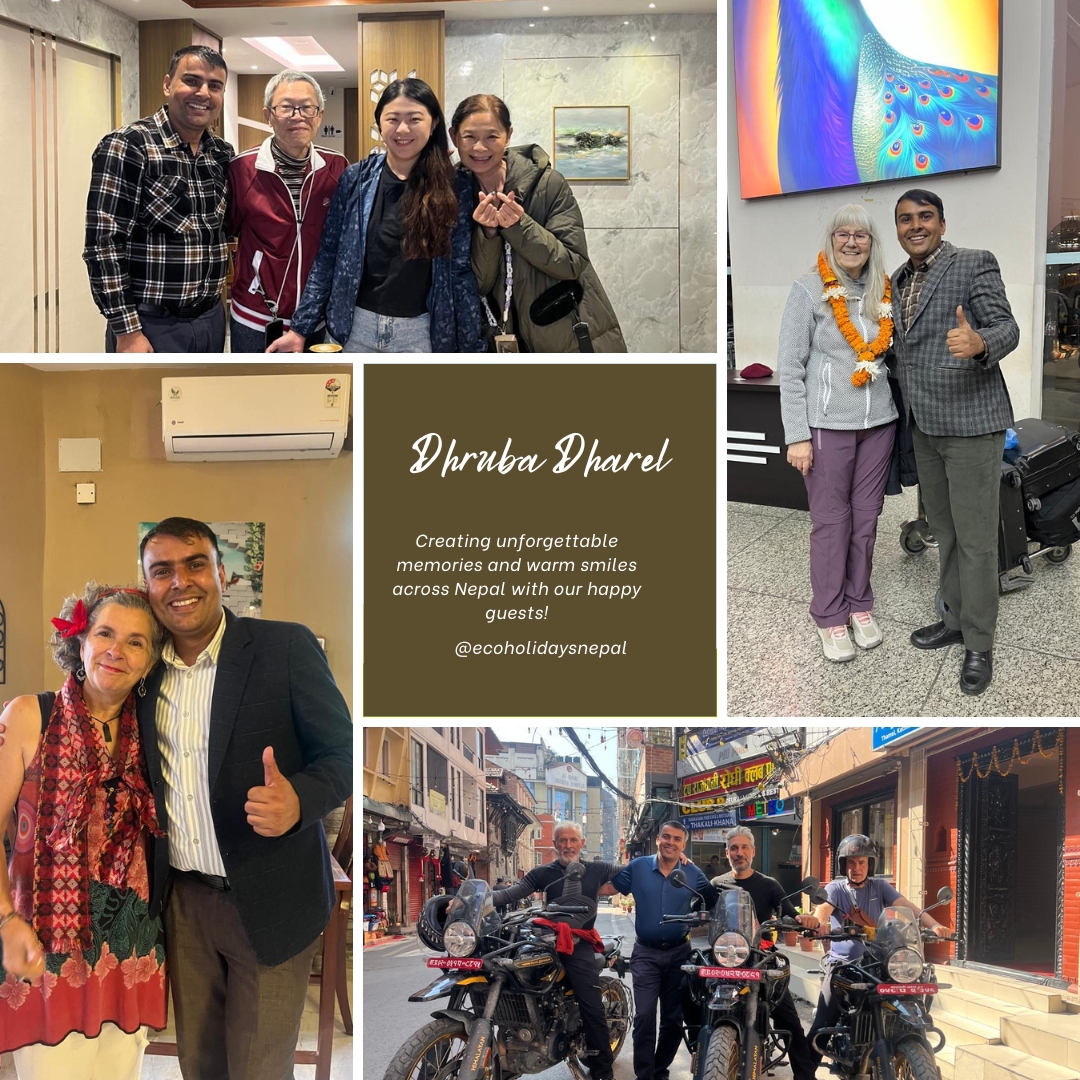 Dhruba dharel with our happy guests