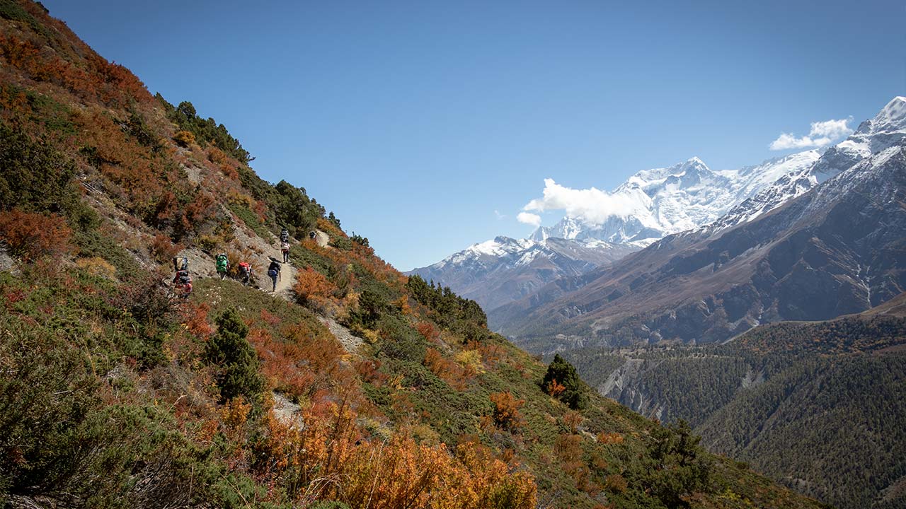 Nepal trekking in spring season